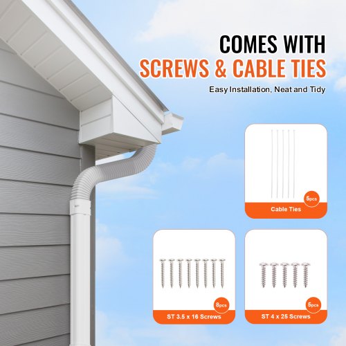 Mini Split Line Set Cover 3inch W 7.4Ft L PVC Decorative Pipe Line Cover