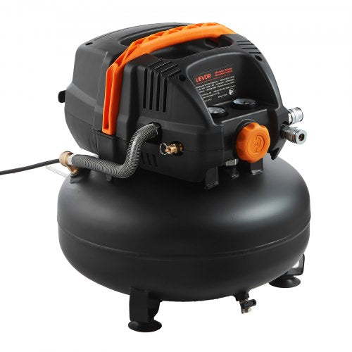 6 Gallon Air Compressor 1.7HP 23CFM90PSI Portable Pancake Air Compressor