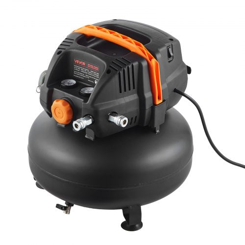 6 Gallon Air Compressor 1.7HP 23CFM90PSI Portable Pancake Air Compressor