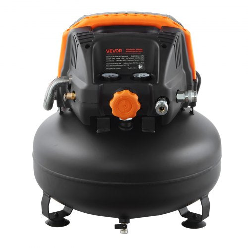 6 Gallon Air Compressor 1.7HP 23CFM90PSI Portable Pancake Air Compressor