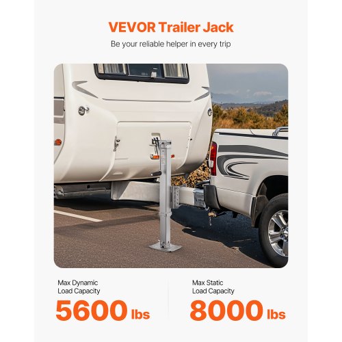Trailer Jack 8000 lbs Static Load Capacity Heavy Duty Swivel Bolton