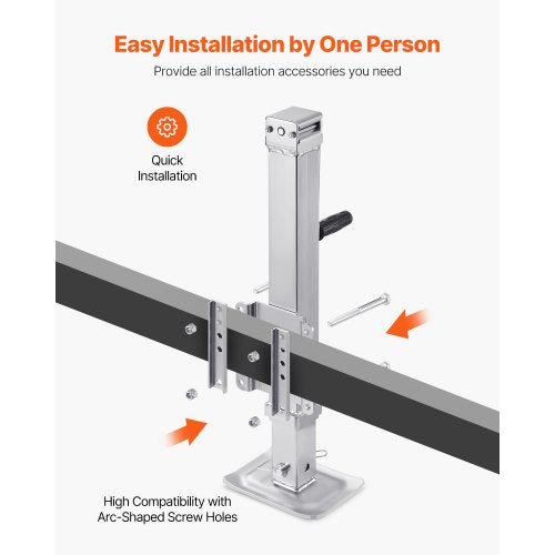 Trailer Jack 8000 lbs Static Load Capacity Heavy Duty Swivel Bolton