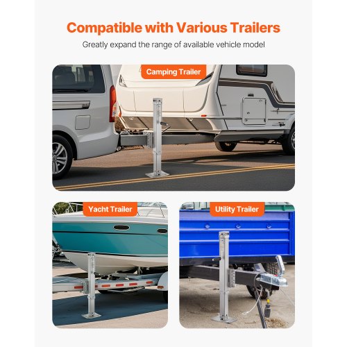 Trailer Jack 8000 lbs Static Load Capacity Heavy Duty Swivel Bolton