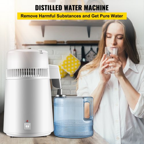 Pure Water Distiller 750W Purifier Filter Fully Upgraded with Handle 11