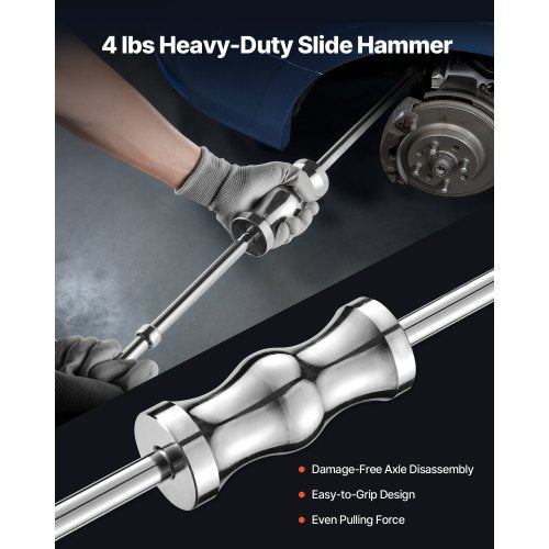 Inner CV Axle Puller Tool Set with 58 in18 Slide Hammer 2Inch 2.5Inch