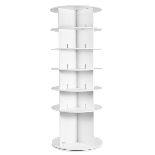 6 Tiers Rotating Shoe Rack Tower 360°Spinning Shoe Display Revolving Shoe