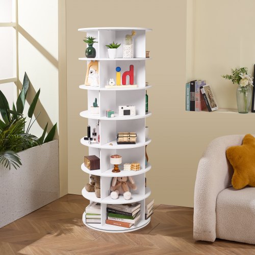 7 Tiers Rotating Shoe Rack Tower 360°Spinning Shoe Display Revolving Shoe