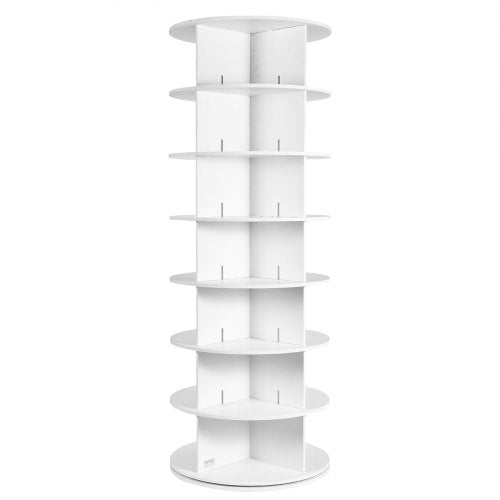 7 Tiers Rotating Shoe Rack Tower 360°Spinning Shoe Display Revolving Shoe