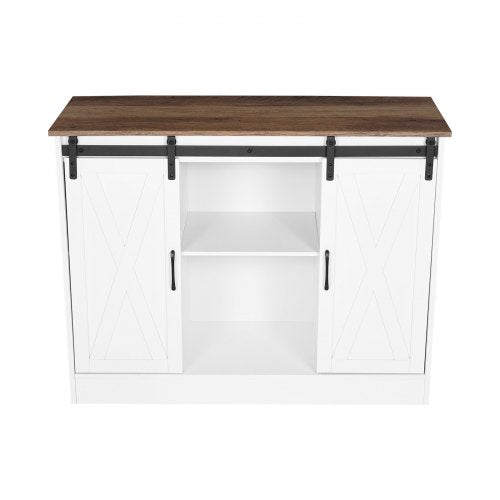 Coffee Bar Cabinet 418 x 158 x 32.1 in Farmhouse Coffee Bar Cabinet with 3Tier