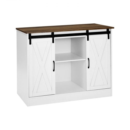 Coffee Bar Cabinet 418 x 158 x 32.1 in Farmhouse Coffee Bar Cabinet with 3Tier