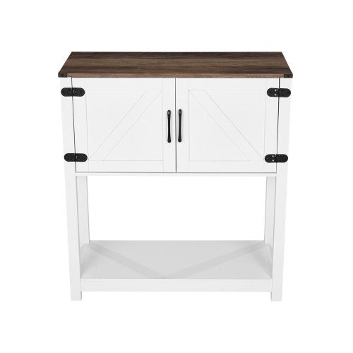 Coffee Bar Cabinet 315 x 138 x 34.6 in Farmhouse Coffee Bar Cabinet with 3Tier