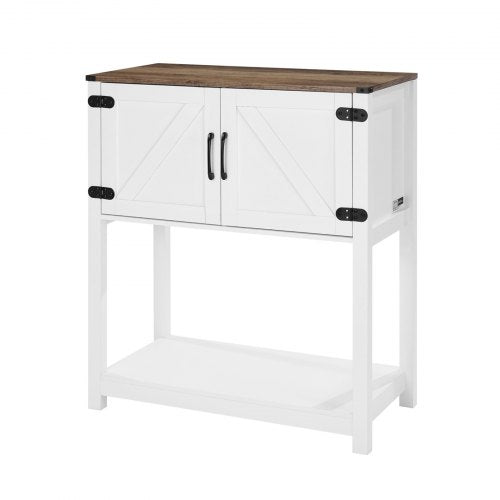 Coffee Bar Cabinet 315 x 138 x 34.6 in Farmhouse Coffee Bar Cabinet with 3Tier