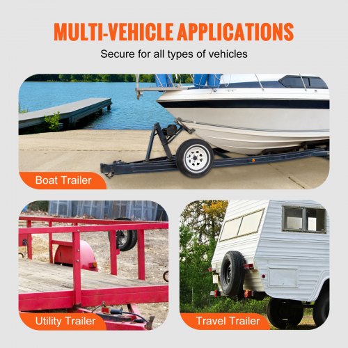 Spare Tire Carrier Trailer Spare Tire Mount 160 lbs Capacity Utility