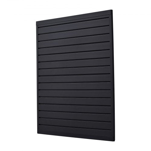 Slat Wall Paneling 4 x 4 ft PVC Garage Slatwall with Modular Design Black