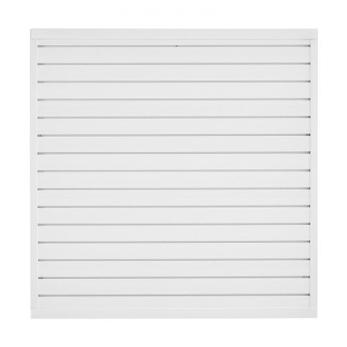 Slat Wall Paneling 4 x 4 ft PVC Garage Slatwall with Modular Design White