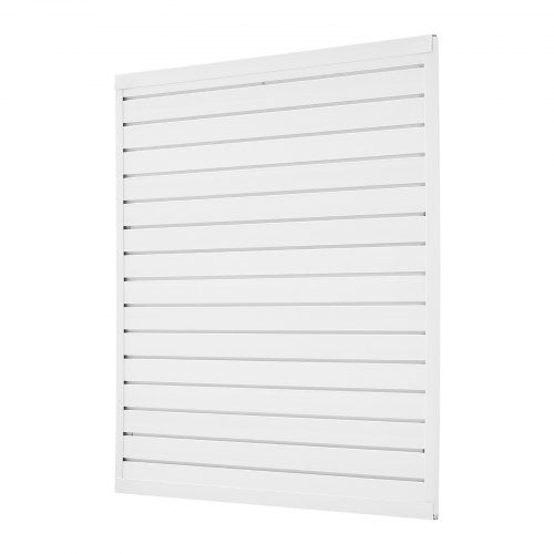 Slat Wall Paneling 4 x 4 ft PVC Garage Slatwall with Modular Design White