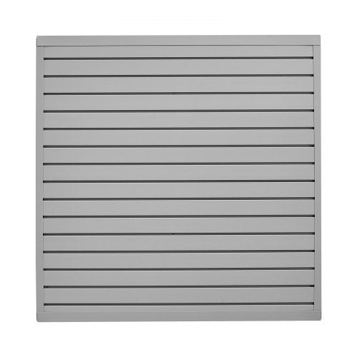 Slat Wall Paneling 4 x 4 ft PVC Garage Slatwall with Modular Design Grey