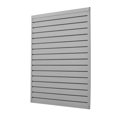 Slat Wall Paneling 4 x 4 ft PVC Garage Slatwall with Modular Design Grey