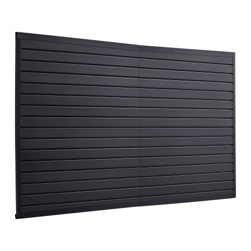 Slat Wall Paneling 8 x 4 ft PVC Garage Slatwall with Modular Design Black