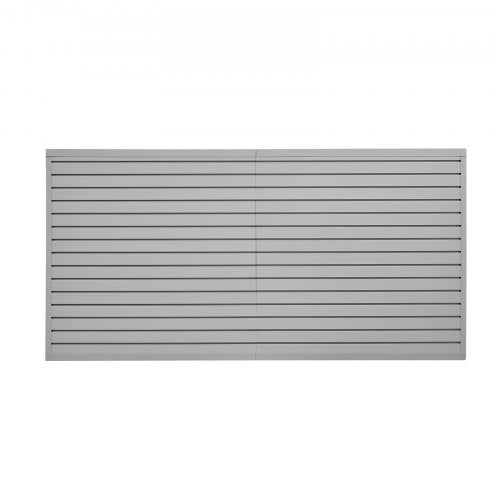 Slat Wall Paneling 8 x 4 ft PVC Garage Slatwall with Modular Design Grey