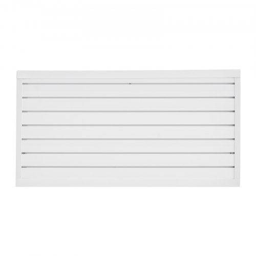 Slat Wall Paneling 2 x 4 ft PVC Garage Slatwall with Modular Design White
