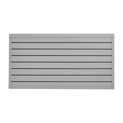 Slat Wall Paneling 2 x 4 ft PVC Garage Slatwall with Modular Design Grey