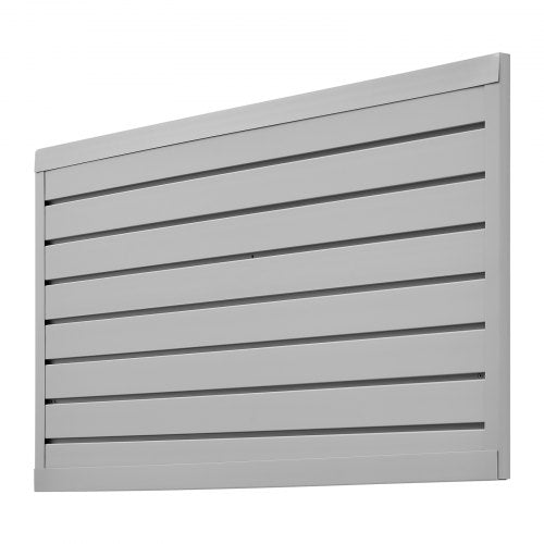 Slat Wall Paneling 2 x 4 ft PVC Garage Slatwall with Modular Design Grey