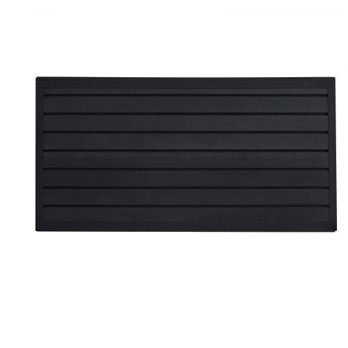Slat Wall Paneling 2 x 4 ft PVC Garage Slatwall with Modular Design Black