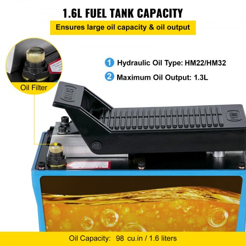 Air Hydraulic Pump 10000 PSI Air Over Hydraulic Pump 12 Gal Reservoir Air