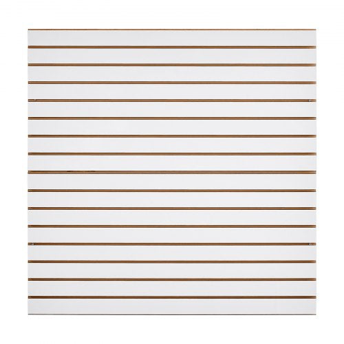 Slat Wall Paneling 4 x 4 ft MDF Garage Slatwall with Modular Design White