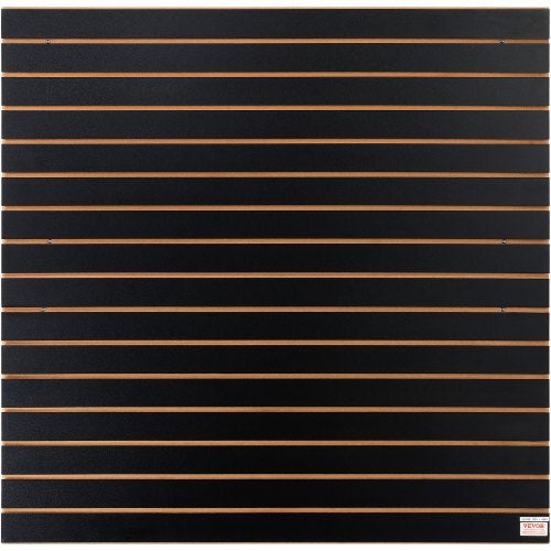 Slatwall Panels 4 ft x 2 ft Black Garage Wall Panels 24H x 48L Set of 2