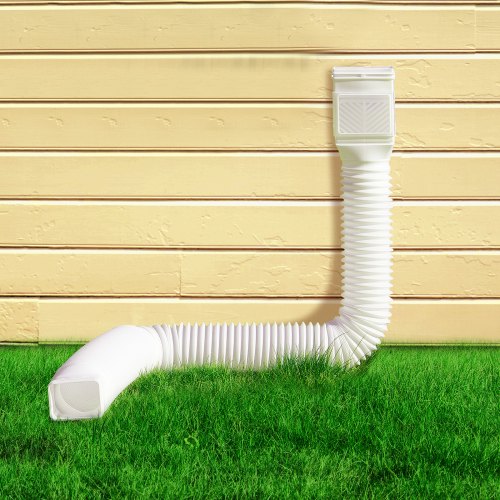 Rain Gutter Downspout Extensions 2Pack Flexible Downspout Extender Down Spout