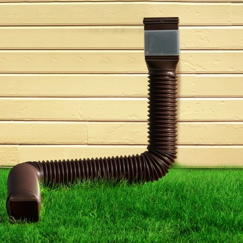 Rain Gutter Downspout Extensions 2Pack Flexible Downspout Extender Down Spout