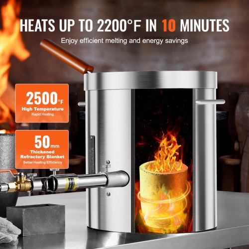 Propane Melting Furnace Kit 8KG18lbs Gas Metal Melting Furnace Kit