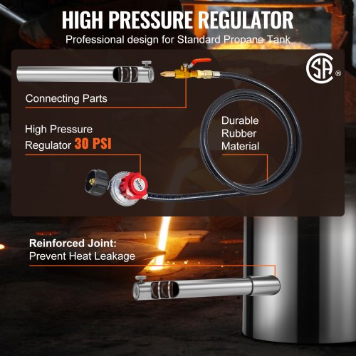 6KG Propane Melting Furnace Kit Large Capacity Foundry Home Kilns
