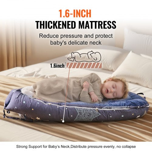 Baby Lounger Baby Nest Sleeper for Newborn 100 Cotton Soft Infant Lounger