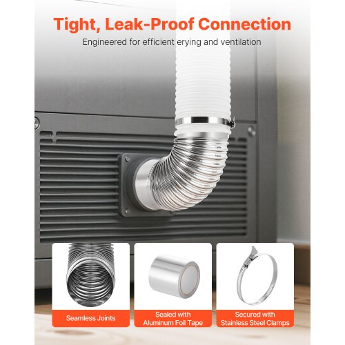 2 Pack Dryer Vent Elbow 90 Degree Hose Connector Kit for 4 Inch Duct
