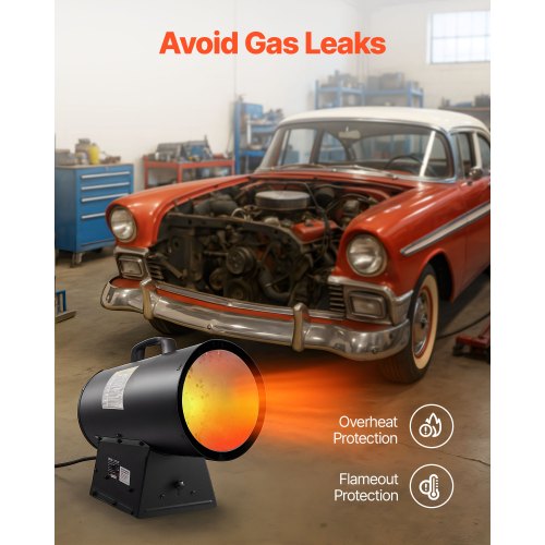 Propane Heater 100000BTU Forced Air Propane Heater with Stepless Temp