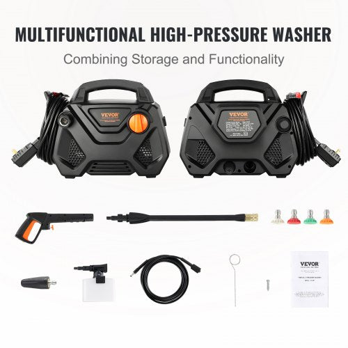 Electric Pressure Washer 2150PSI 185GPM Foam Cannon HighPressure with 5