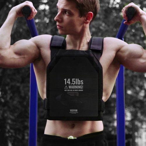Weight Vest Plates 14.5 LB Pairs Premium Steel Weighted plates Contoured