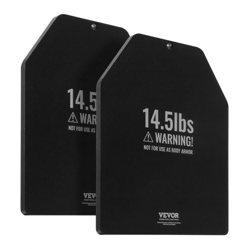 Weight Vest Plates 14.5 LB Pairs Premium Steel Weighted plates Contoured