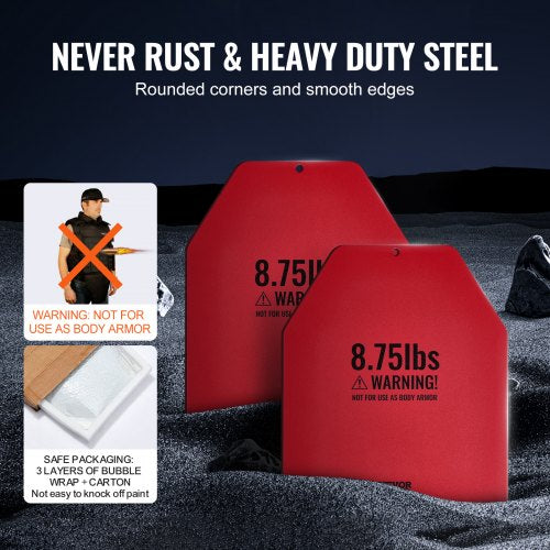 Weight Vest Plates 875 LB Pairs Premium Steel Weighted plates Contoured