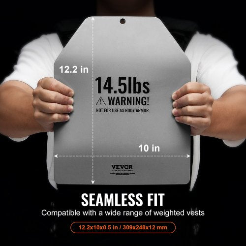 Curved Weight Vest Plates 14.5 LB Pairs Premium Steel Weighted plates