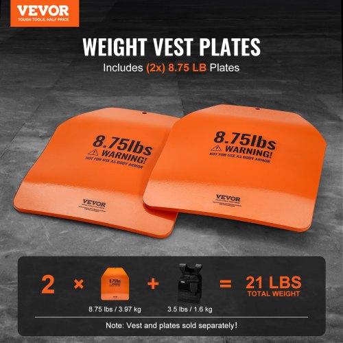 Curved Weight Vest Plates 875 LB Pairs Premium Steel Weighted plates