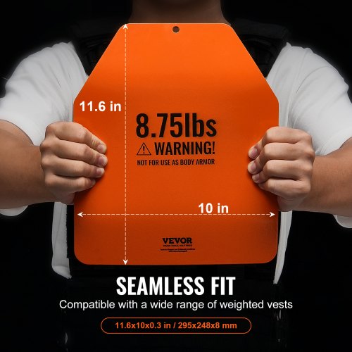 Curved Weight Vest Plates 875 LB Pairs Premium Steel Weighted plates
