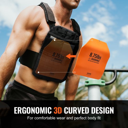 Curved Weight Vest Plates 875 LB Pairs Premium Steel Weighted plates