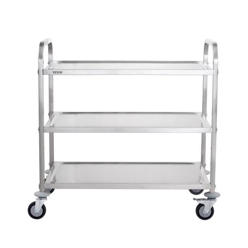 Kitchen Utility Cart 3 Tiers Wire Rolling Cart with 450LBS Capacity Steel