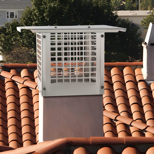 Chimney Cap 9 x 9 inch 304 Stainless Steel Fireplace Chimney Cover Not