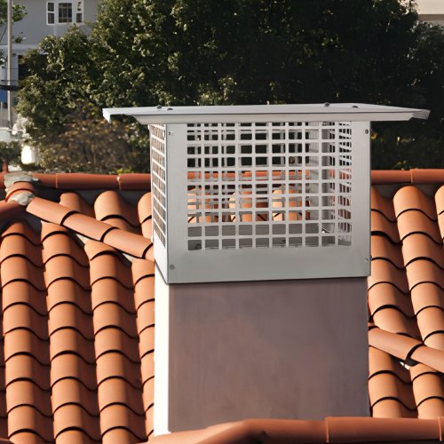 Chimney Cap 17 x 17 inch 304 Stainless Steel Fireplace Chimney Cover Not