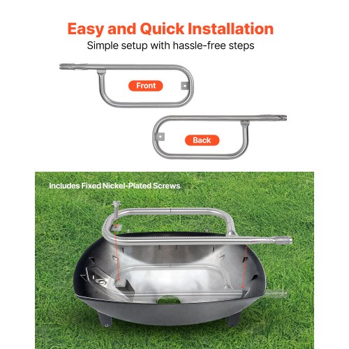 Grill Burner Tube for Weber Q100 Q120 Q1000 Q1200 Baby Q Gas Grills 17